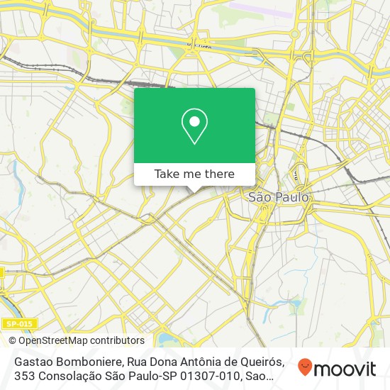 Gastao Bomboniere, Rua Dona Antônia de Queirós, 353 Consolação São Paulo-SP 01307-010 map