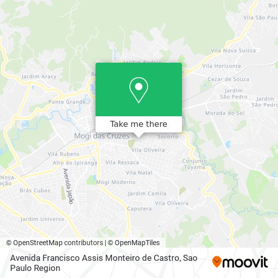 Avenida Francisco Assis Monteiro de Castro map