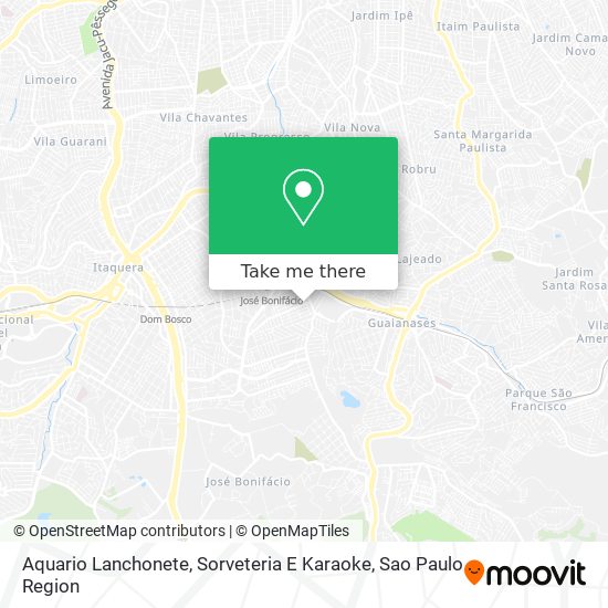 Mapa Aquario Lanchonete, Sorveteria E Karaoke