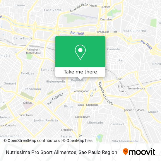 Nutrissima Pro Sport Alimentos map