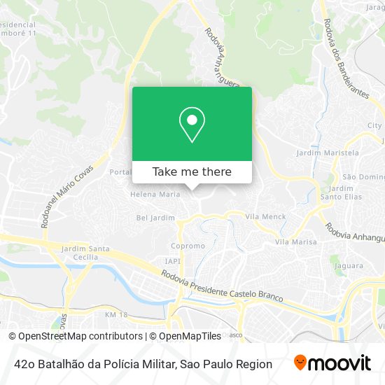 42o Batalhão da Polícia Militar map