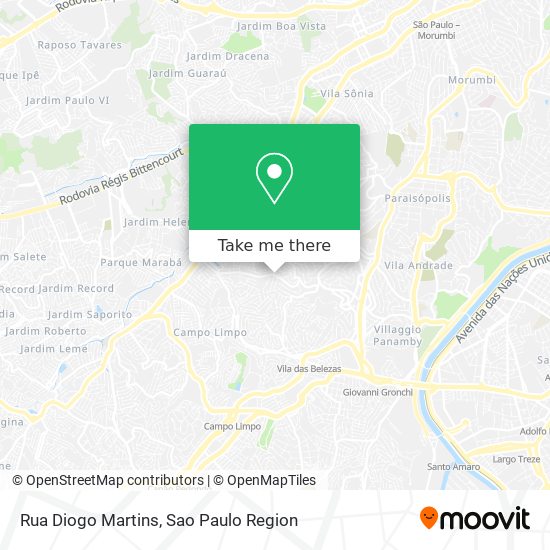 Mapa Rua Diogo Martins