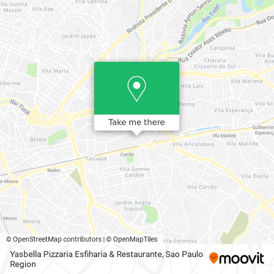 Yasbella Pizzaria Esfiharia & Restaurante map