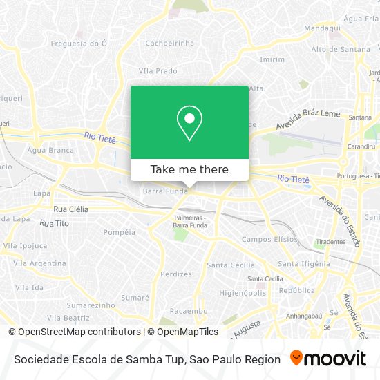 Sociedade Escola de Samba Tup map
