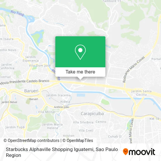 Starbucks Alphaville Shopping Iguatemi map
