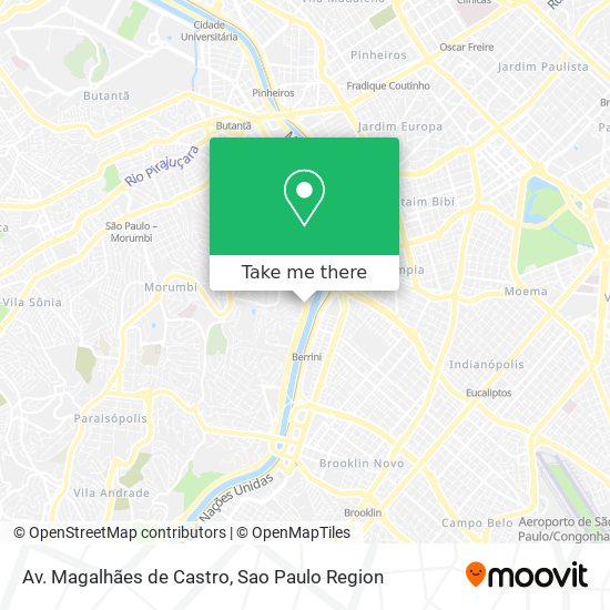 Mapa Av. Magalhães de Castro