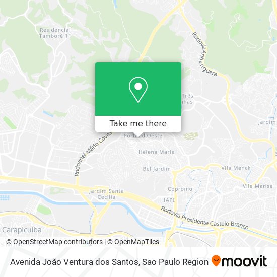 Avenida João Ventura dos Santos map