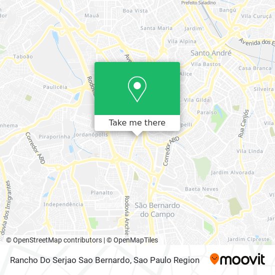 Rancho Do Serjao Sao Bernardo map