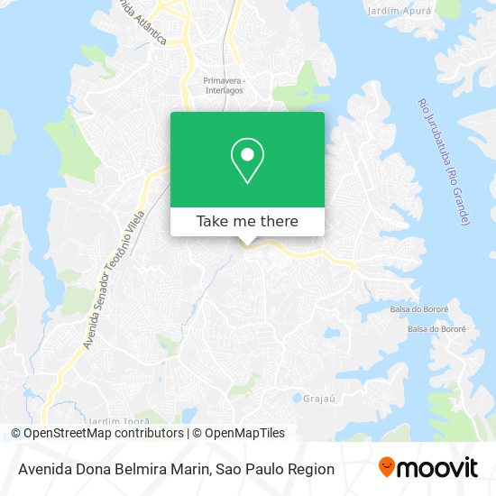 Mapa Avenida Dona Belmira Marin