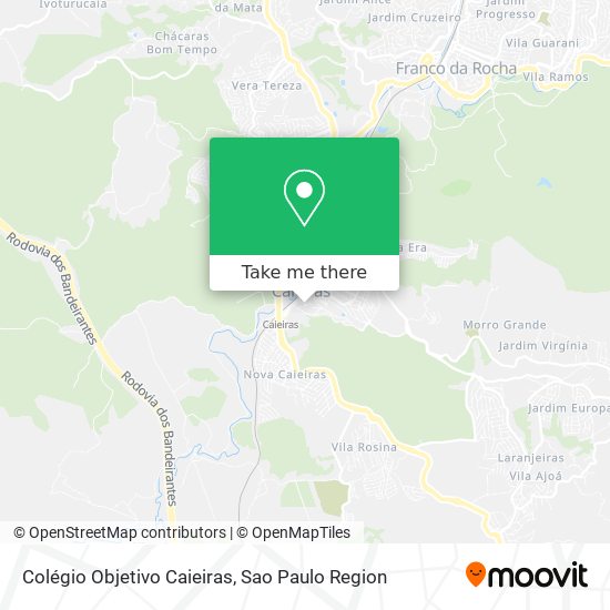 Colégio Objetivo Caieiras map
