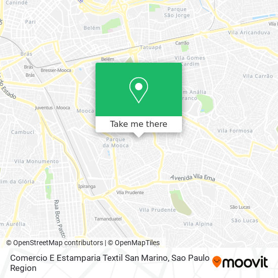 Comercio E Estamparia Textil San Marino map