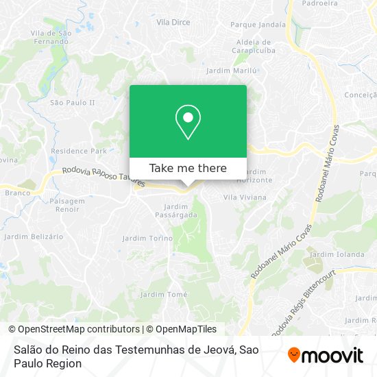 Salão do Reino das Testemunhas de Jeová map