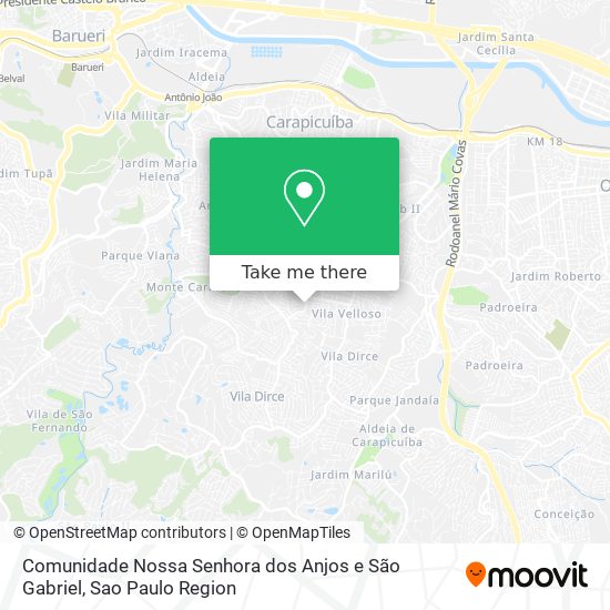 Comunidade Nossa Senhora dos Anjos e São Gabriel map