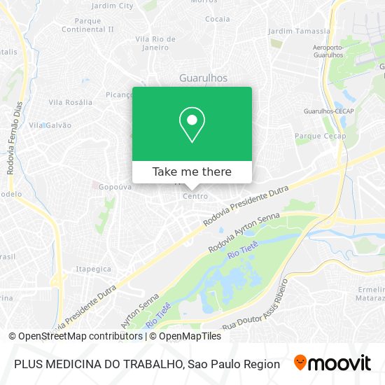 PLUS MEDICINA DO TRABALHO map
