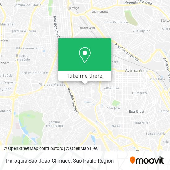 Mapa Paróquia São João Climaco