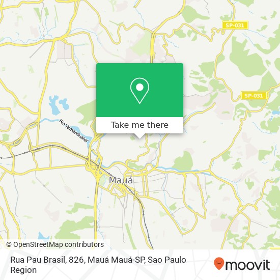 Rua Pau Brasil, 826, Mauá Mauá-SP map