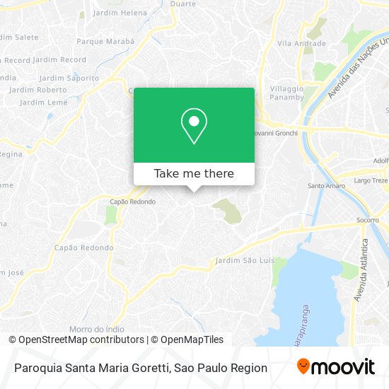 Mapa Paroquia Santa Maria Goretti