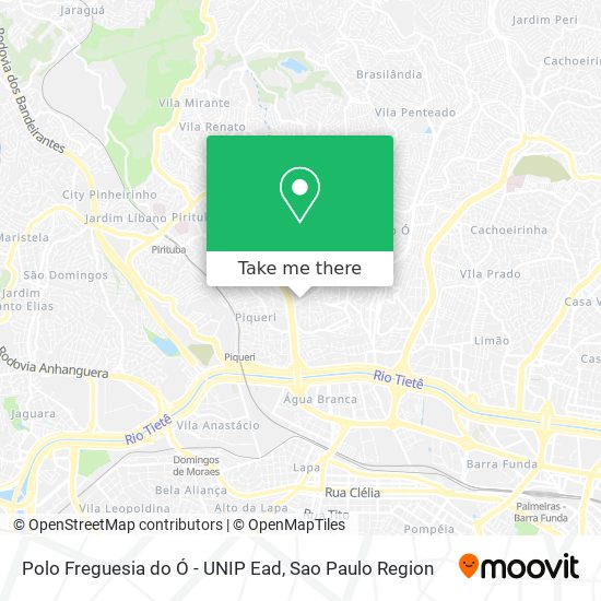 Polo Freguesia do Ó - UNIP Ead map