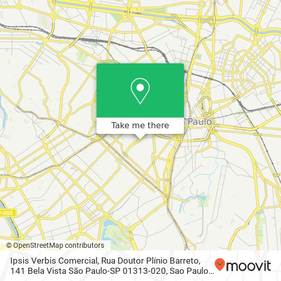 Ipsis Verbis Comercial, Rua Doutor Plínio Barreto, 141 Bela Vista São Paulo-SP 01313-020 map
