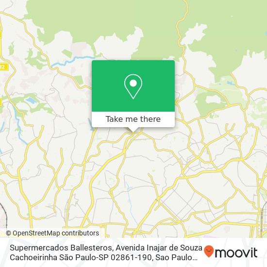 Supermercados Ballesteros, Avenida Inajar de Souza Cachoeirinha São Paulo-SP 02861-190 map
