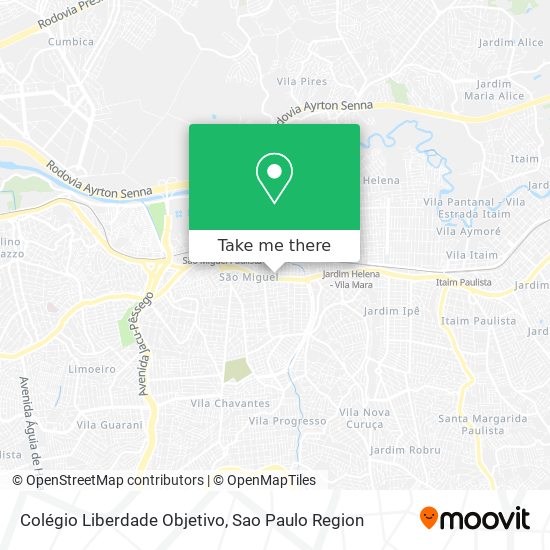 Colégio Liberdade Objetivo map