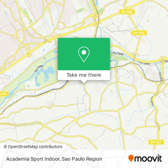 Mapa Academia Sport Indoor