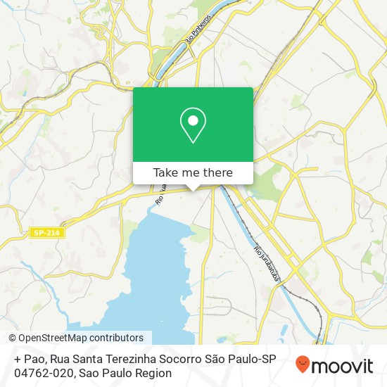 Mapa + Pao, Rua Santa Terezinha Socorro São Paulo-SP 04762-020