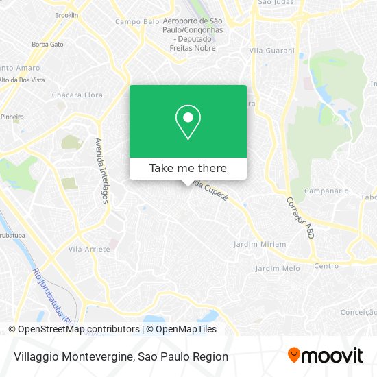 Mapa Villaggio Montevergine