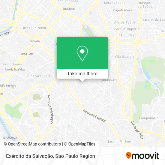 Exército da Salvação map