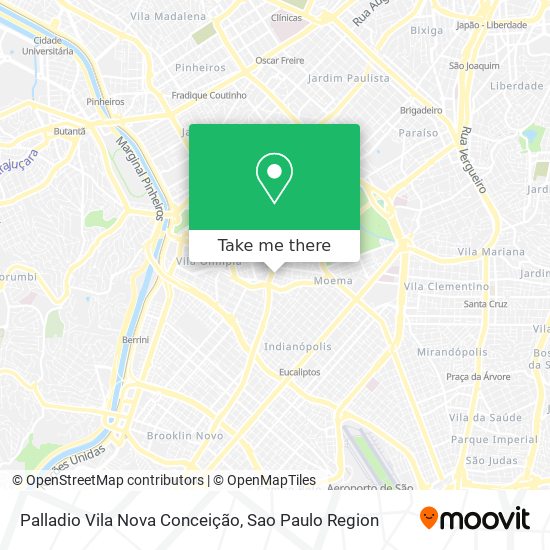 Mapa Palladio Vila Nova Conceição