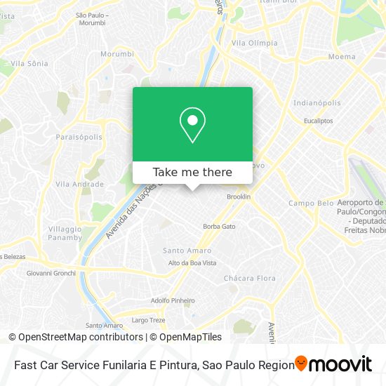 Fast Car Service Funilaria E Pintura map