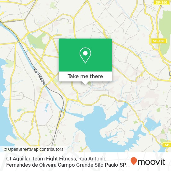 Ct Aguillar Team Fight Fitness, Rua Antônio Fernandes de Oliveira Campo Grande São Paulo-SP 04458-050 map