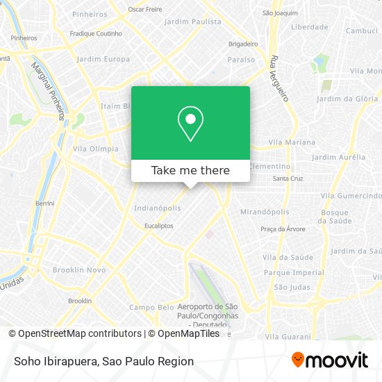 Soho Ibirapuera map