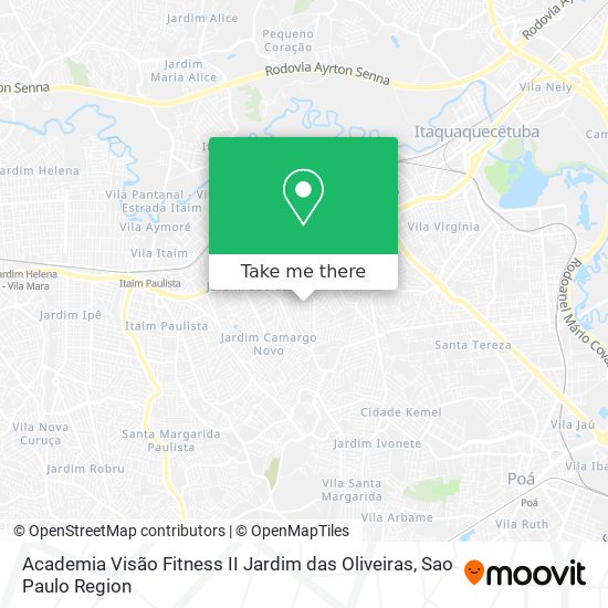 Academia Visão Fitness II Jardim das Oliveiras map