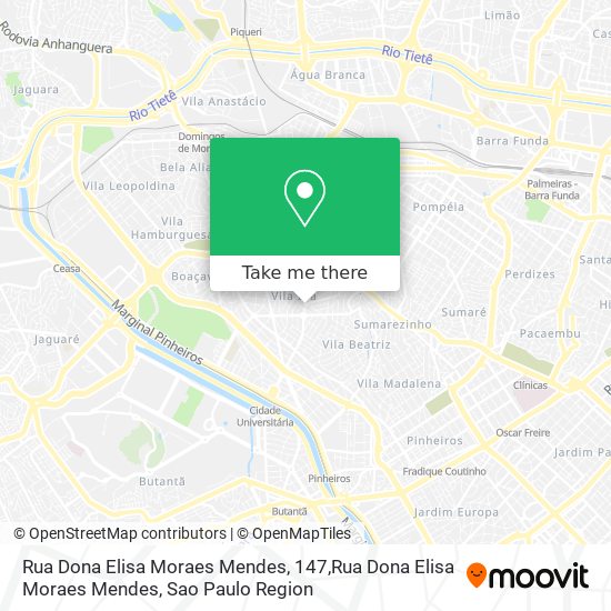 Mapa Rua Dona Elisa Moraes Mendes, 147,Rua Dona Elisa Moraes Mendes