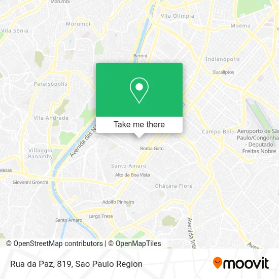 Rua da Paz, 819 map
