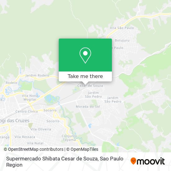 Supermercado Shibata Cesar de Souza map