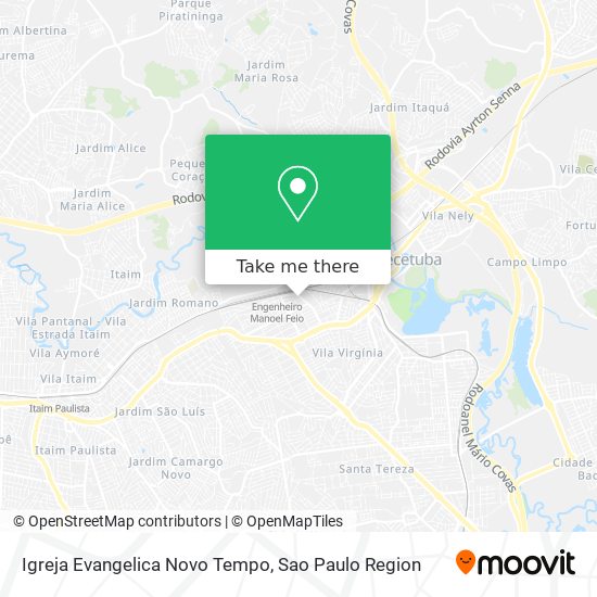 Igreja Evangelica Novo Tempo map