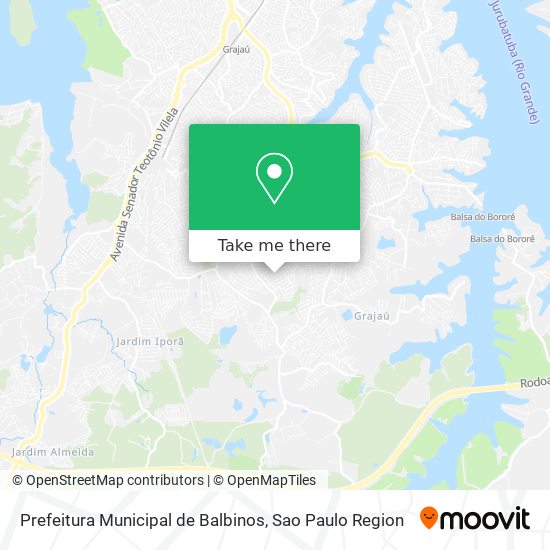 Prefeitura Municipal de Balbinos map