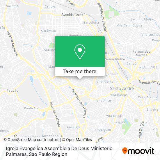 Mapa Igreja Evangelica Assembleia De Deus Ministerio Palmares