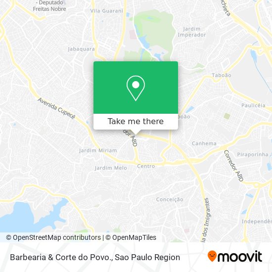 Barbearia & Corte do Povo. map