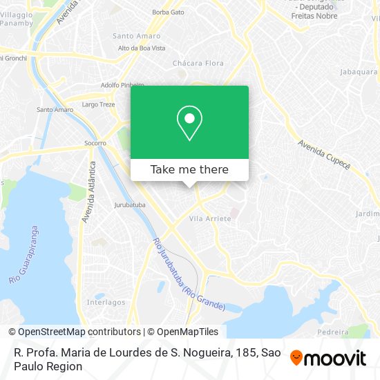 R. Profa. Maria de Lourdes de S. Nogueira, 185 map