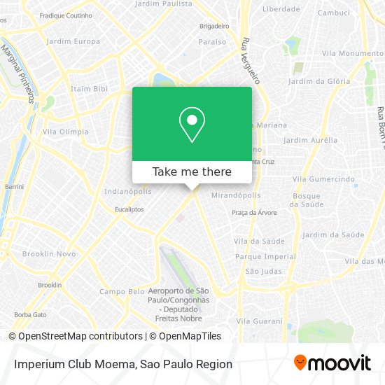 Imperium Club Moema map