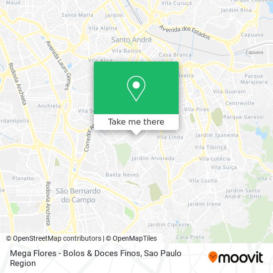 Mega Flores - Bolos & Doces Finos map