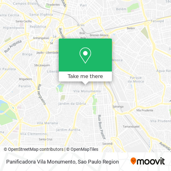 Panificadora Vila Monumento map