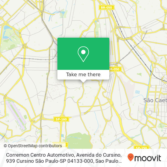 Corremon Centro Automotivo map