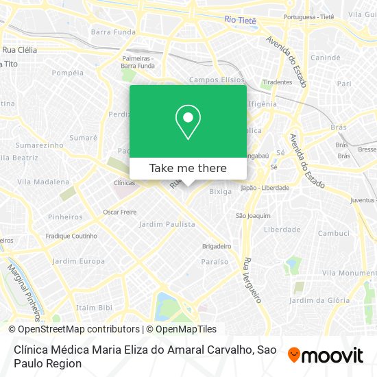 Clínica Médica Maria Eliza do Amaral Carvalho map