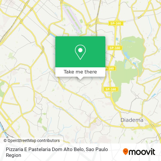 Pizzaria E Pastelaria Dom Alto Belo map