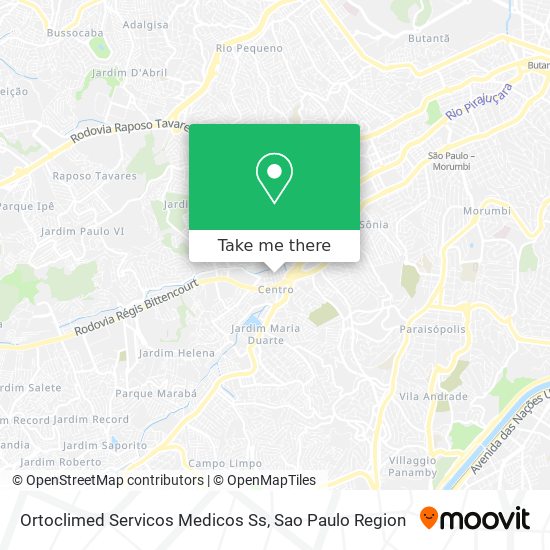 Mapa Ortoclimed Servicos Medicos Ss
