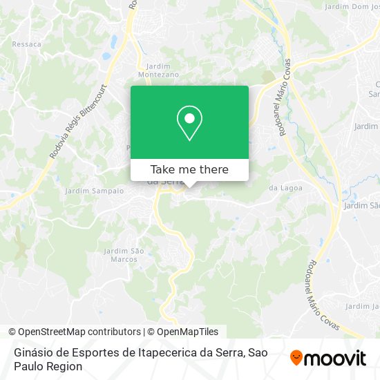 Ginásio de Esportes de Itapecerica da Serra map